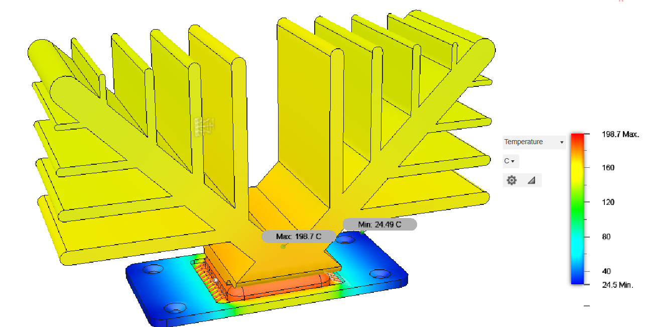 Initial Design Temperature Simulation